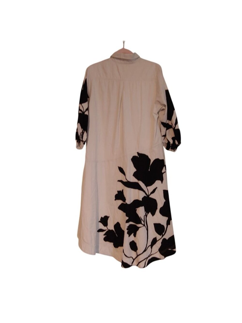 Jo Faulkner For Maeve Oversized Asian Botanical Midi Dress Gallery Zen  SP - Picture 3 of 11